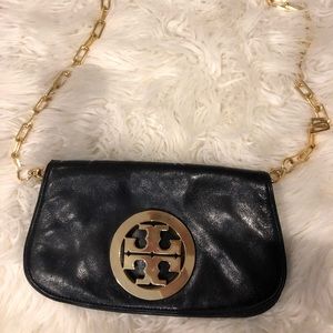 Tory Burch gold emblem cross body